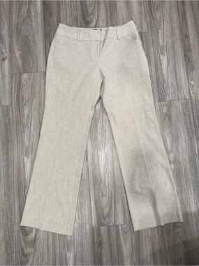 New York & Company Light Beige Wide Leg Dress Pants